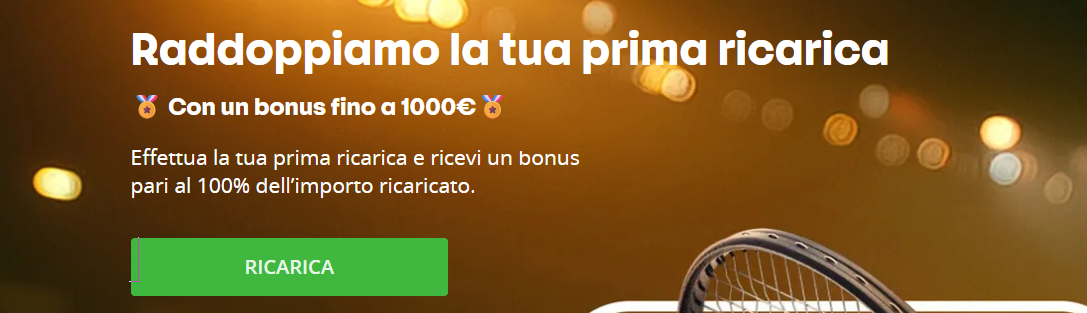 Betsson bonus psort fino a 1.000€ sulla prima ricarica